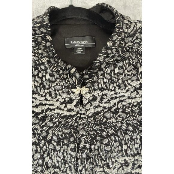 R&M RICHARDS Women's Sz 20W Blouse/Jacket Set Classic Glam Party Cocktail Wear - Picture 4 of 7